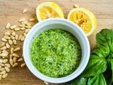 Lemon pesto, walnut pesto & basil pesto