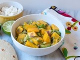 Mango avocado salsa and how to dice a mango