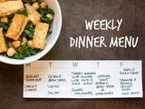 Marin mama's weekly dinner menu