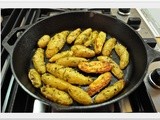 Roasted fingerling potatoes with salt, rosemary and thyme