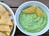 Tomatillo and avocado salsa