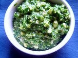 A fashion for green: parsley, walnut and stilton pesto