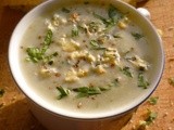 A winter-warming broccoli and blue cheese soup