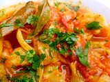 Another bit on the side: fennel and tomato stew with aleppo pepper