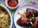 Greet the new year and encounter happiness: honey and ginger roasted chicken thighs for Chinese New Year