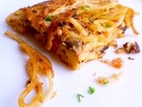 Love your leftovers! spaghetti frittata