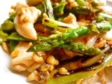 Mouthwatering velvet chicken and summer vegetable stir fry