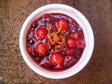 Mulled cranberry and orange relish