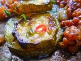 Nigel slater's roasted courgettes with thai-style minced chilli and lime pork