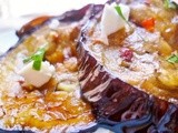 Smoky chargrilled aubergine salad