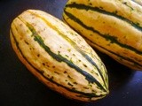 The lazy girl's favourite squash with go-faster stripes: delicata squash