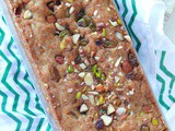 Banana cake easy recipe (eggless with nuts)