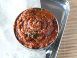 Chilli and garlic chutney /poondu chutney without coconut for idli dosa