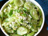 Cucumber salad indian recipe /kakdichikoshambir(khamang kakdi)