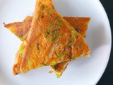 Eggless bread omelette /vegetarian omelette recipe