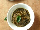 Ginger thokku/inji thokku with curry leaves/marudhuskitchen