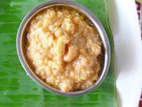 Godhuma rava sweet pongal /broken/cracked wheat rava pongal