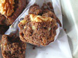 How to make walnut muffins /eggless chocolate walnut muffins