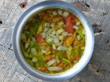 How to prepare vazhaithandu soup /rasam for rice