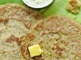 Millet recipe/(kuthiraivalli,thinai and samai adai)/millets adai