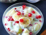 Mixed fruit custard (eggless)