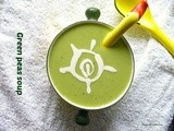 Recipe for pea soup /fresh green peas soup
