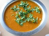 Sambar with coconut/Amma sambar/Tomato sambar for idli and dosa