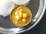 White channa kurma (chickpeas)kondai kadalai kuzhambu / kondakadalai