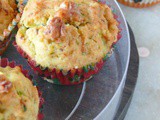 Zucchini muffins recipe /with walnuts