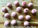 White Chocolate Strawberry Truffles