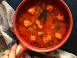 Assamese Boror Tenga | Tangy Gravy with lentil dumplings | Gluten Free and Vegan Recipe