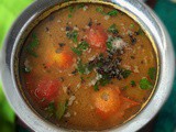 Chettinad Poondu Rasam | Garlic Rasam from Chettinad | How to make Garlic Rasam at home | Stepwise Pictures | Glutenfree Recipe
