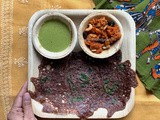 Instant Ragi Dosai | Spring Onion Greens Finger Millet Dosai Recipe | Gluten Free and Vegan