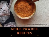 Spice Powder Recipes | Podi Recipes by Masterchefmom