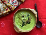 Spinach Peanut Chutney | Gluten Free and Vegan Recipe