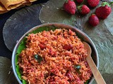Strawberry Puliodarai | Strawberry Sadam | Gluten Free and Vegan | Fusion Recipes by Masterchefmom