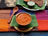 Tamatar Nariyal Chutney | Quick Tomato Coconut Chutney | Navratra Recipes By Masterchefmom | Gluten Free and Vegan