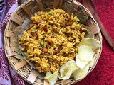 Turmeric Rice | Pacchai Manjal Sadam| Manjal Sadam | Turmeric Root Rice Recipe