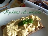 Här är den bästa kycklingröran för mackan eller bakade potatisen/ Curry chicken for sandwiches or jacket potatoes