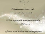 Meny 1 för Nyårsafton 2013