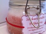 Sockerskrubb istället för en blomma / Sugar scrub hostess gift