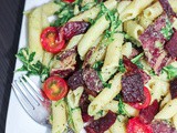 Blt Pasta with Avocado Dressing