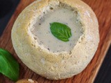 Creamy Mushroom Soup in Bread Bowls