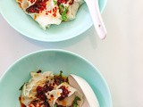 Easy Wontons in Chili Oil