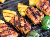 Grilled Salmon Kebabs