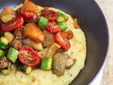 Grilled Vegetables with Parmesan Polenta