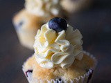 Lemon Blueberry Cupcakes with Swiss Meringue Buttercream