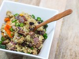 Lemon Couscous with Grilled Vegetable Salad