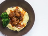 Salisbury Meatballs and Mashed Potatoes