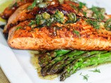 Salmon with Lemon Caper Butter